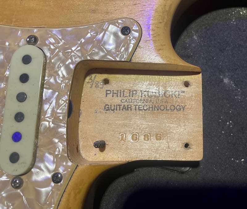 Phil Kubicki Basswood Stratocaster Body 1985 - natural | Reverb