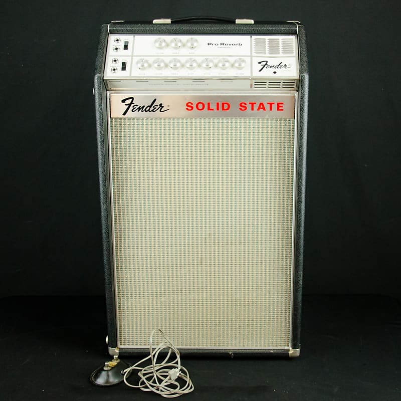 1969 Fender Solid State Pro Reverb Guitar Amp W Cover Reverb