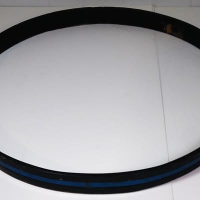 Ludwig 22" Bass Drum Hoops Black w/ Red and Blue Sparkle Inlay- Vistalite? 1970's (?) image 9