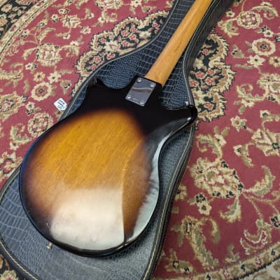 Misc Solidbody Electric Guitar Sunburst (Kawai) 1960s Japan #NA w/Chip Case image 13