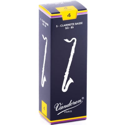 Vandoren Traditional Bass Clarinet Reeds - #4 5 Box image 3