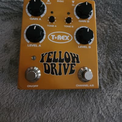 T-Rex Yellow Drive Dual Channel Distortion Pedal | Reverb