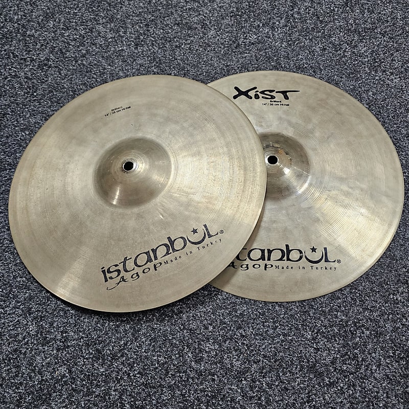 HiHat Cymbals 14" Istanbul XIST Brilliant USED! Reverb UK
