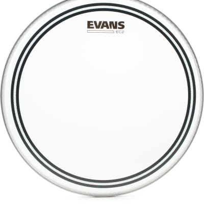Evans EC2S Frosted 3-piece Tom Pack - 10/12/14 inch  Bundle with Evans EC2S Frosted Drumhead - 13 inch image 3
