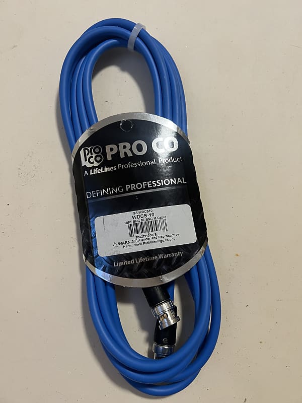 Pro Co WDCS10 Premium Canare Word Clock Cable 10 foot Reverb