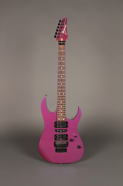 1990 Ibanez RG570 RG 570 Electric Guitar Purple Neon | Reverb