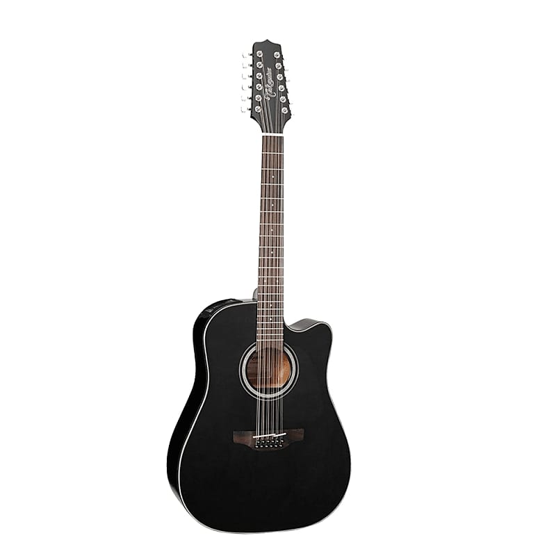 Takamine G Series GD30CE-12 Dreadnought 12-String Acoustic-Electric Guitar Black image 1