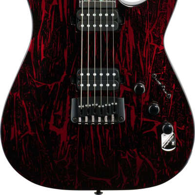 Schecter C-1 Silver Mountain Electric Guitar, Blood Moon image 10