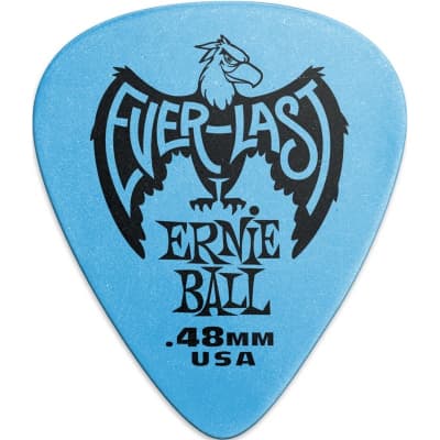 Ernie Ball 9181 Everlast Pick, .48mm, Blue, 12 Pack for sale