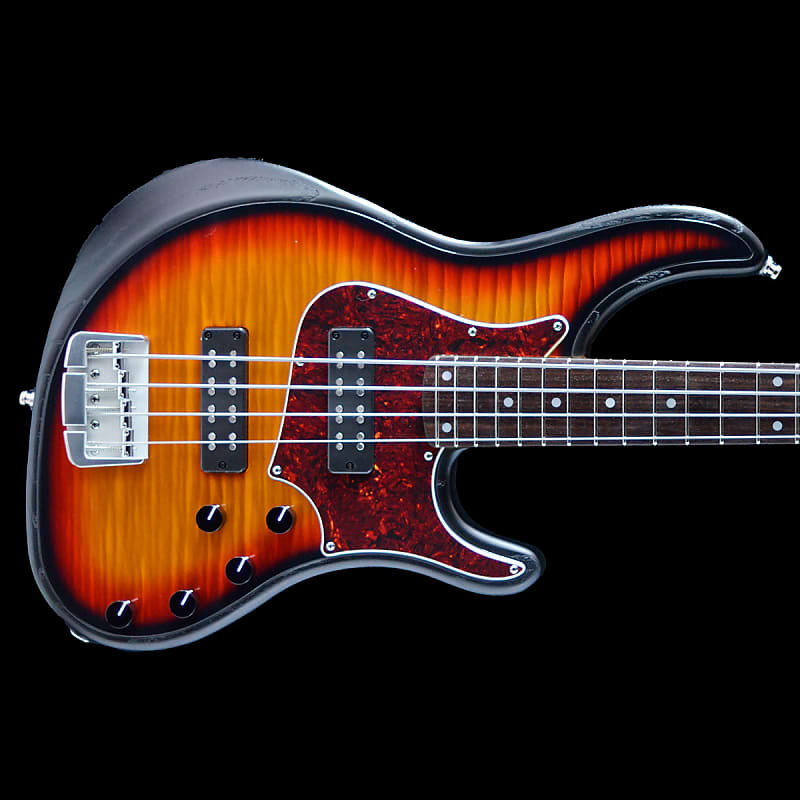 Alusonic J-Special Deluxe 4 Custom Shop 2023 - Shiny Flamed Aluminium 3  Tone Sunburst High Gloss