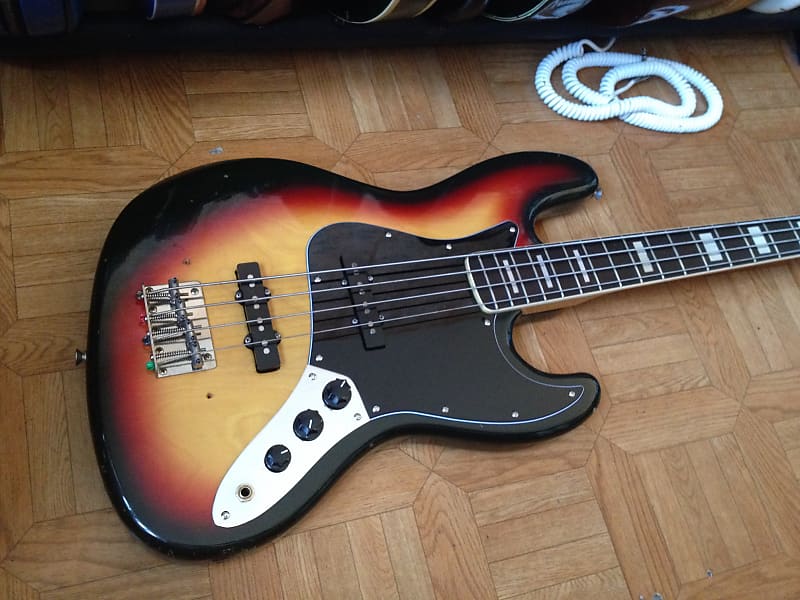 70's 1974 Gneco Greco Jazz Bass JB 75 Japan Sunburst