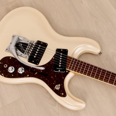 2000s Mosrite Ranger Ventures Model-Style Guitar, Pearl White w/ Vibramute, Fillmore Japan image 9