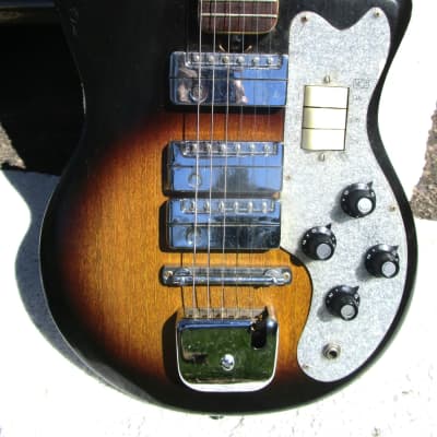Lafayette Guitar, 1960's, Japan, Sunburst Finish, Selling "As Is" image 3