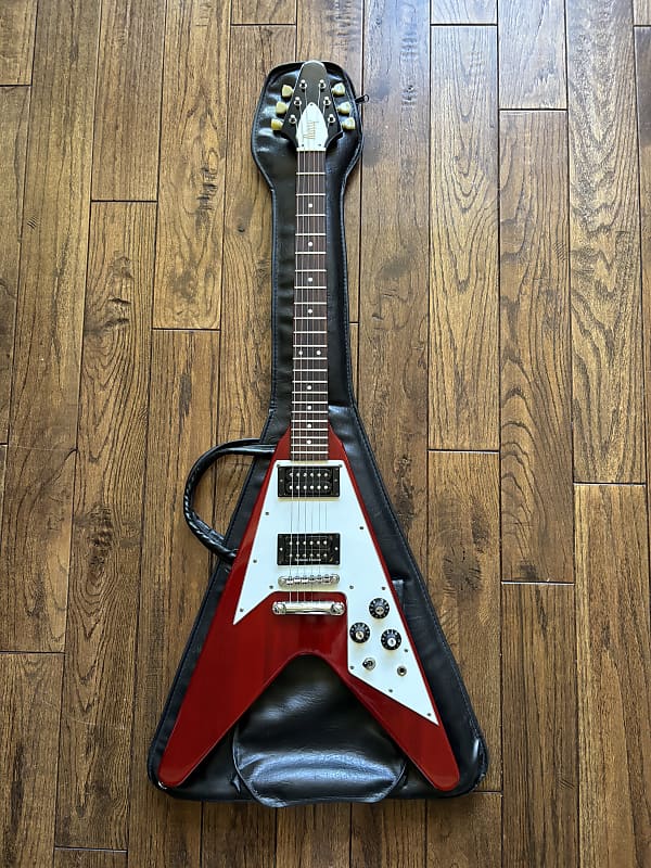 Vintage 1980s Burny Flying V 