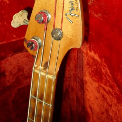 1958 Fender Precision Bass Sunburst w Vintage Hardshell Case image 2