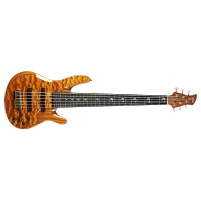 Yamaha John Patitucci Signature TRBJP2CASEAM 6-String Bass w/Case - Amber image 3