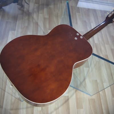 Airline Acoustic Guitar Concert Sized by Kay of Chicago for Montgomery Wards Circa-1960s Sunburst image 13