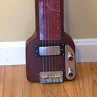 Custom Lap Steel Guitar - Mahogany Serial #218 - Red Fingerboard  2023 image 2