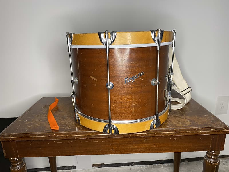 Rodgers Marching Snare Drum 1960's - Medium stained image 1