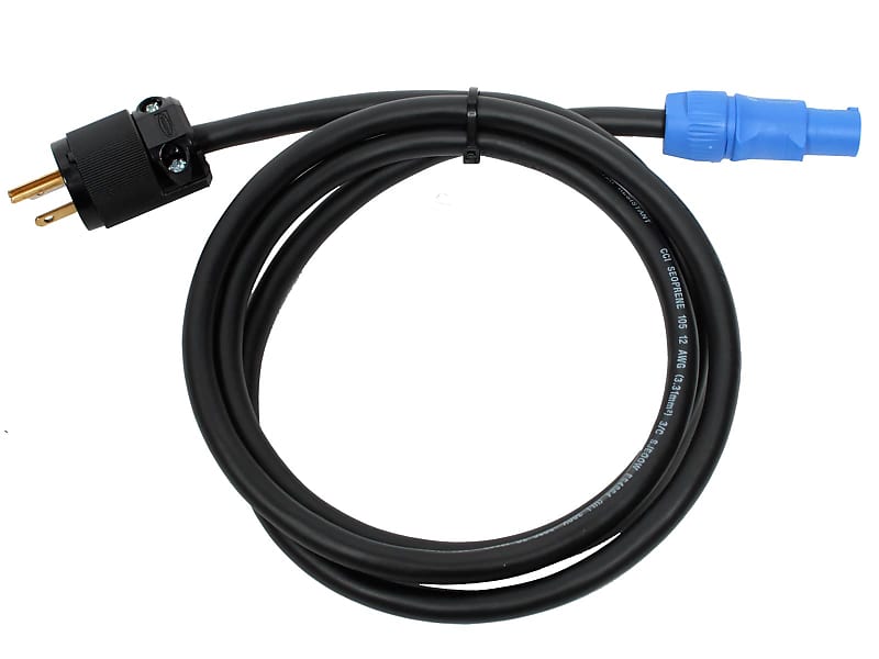 Elite Core PC14-AM-10 Neutrik PowerCon to Edison Male Power Cable, 10' image 1