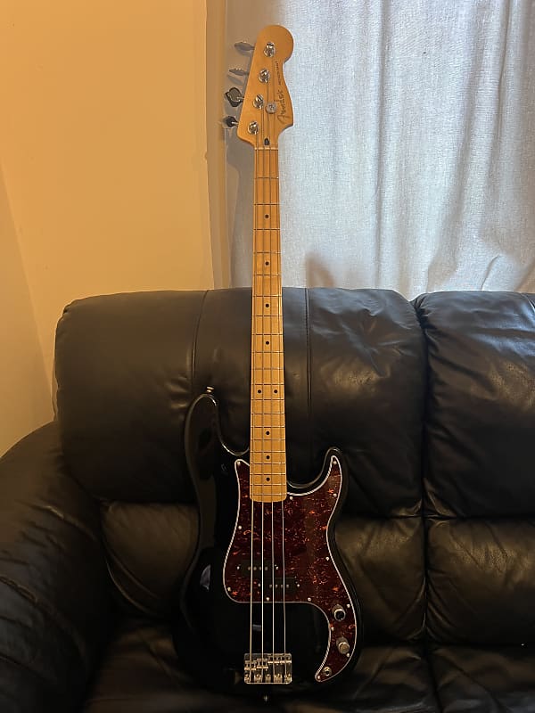 Fender Player 4 String Precision Bass Black 2021 Reliced Reverb