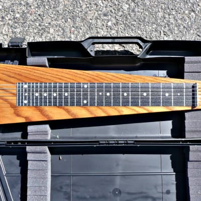 Custom Made USA 6 String Solid Oak Lap Steel with Hardshell Case - Solid Oak Wood Finish - PV Music Guitar Shop Inspected / Setup + Tested - Plays / Sounds Great - Excellent (Near Mint) Condition image 21