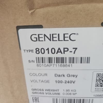 Genelec 8010A 3" Powered Nearfield Studio Monitor (Pair) 2014 - 2021 - Gray image 4
