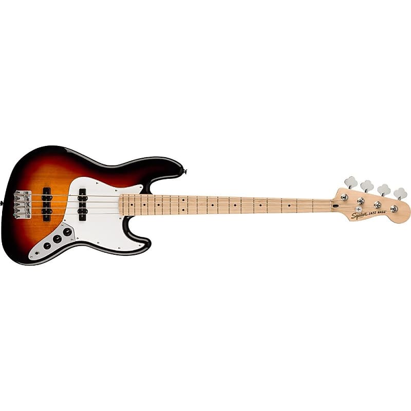 Squier by Fender Affinity Series Jazz Bass, Maple fingerboard, 3-Color  Sunburst