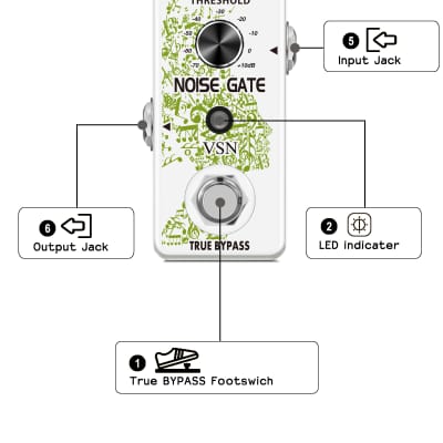 VSN Noise Killer Guitar Noise Gate Suppressor Effect Pedal 2 Modes True Bypass for Electric Guitars image 3
