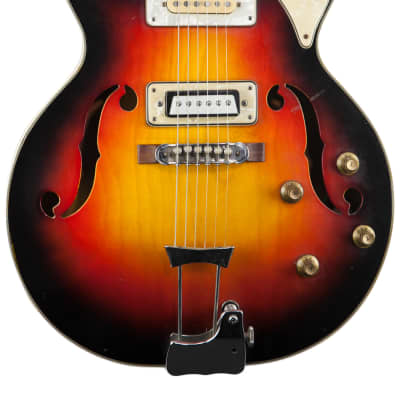 Aria Diamonds １９６７年頃？日本製　エレキギター サンバースト Vintage 1966-1970's Aria Diamond Hollowbody 1202 Electric