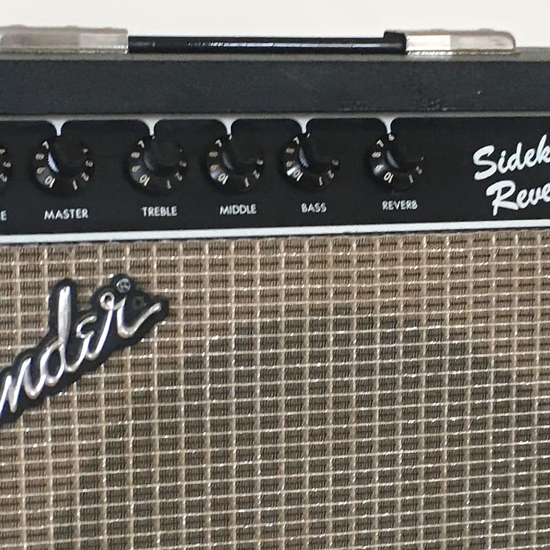 1986 Vintage Fender Sidekick Reverb 20 Blackface Spring