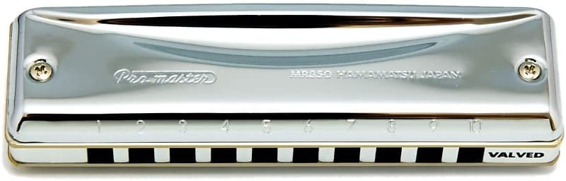Suzuki Promaster Valve 10 Hole Diatonic Harmonica - Key of A - MR-350V-A-U image 1