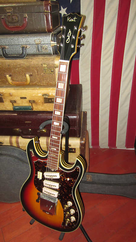 Vintage 1960's Kent Model 741 Triple Pickup Semi-Hollow Vintage 1960's Kent Model 741 Triple Pickup Semi-Hollow