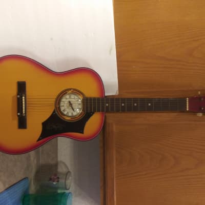 Vintage CHECKMATE Guitar with Electric Clock Insert image 1