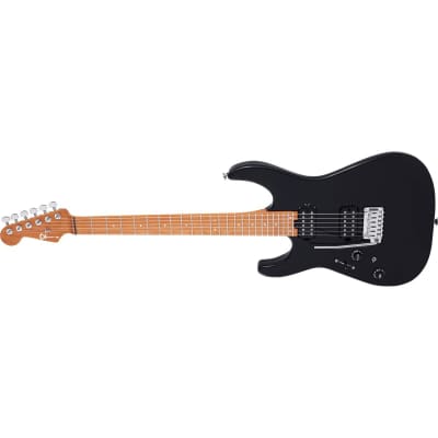 Charvel Pro-Mod DK24 HH 2PT CM Left-Handed Electric Guitar, Caramelized Fingerboard, Gloss Black image 4