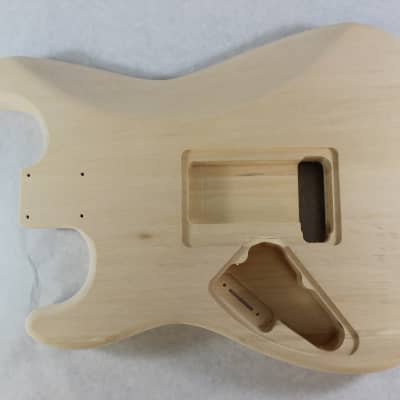 Unfinished Basswood SSS guitar body - fits Fender Strat Stratocaster neck Floyd Rose J692 image 4