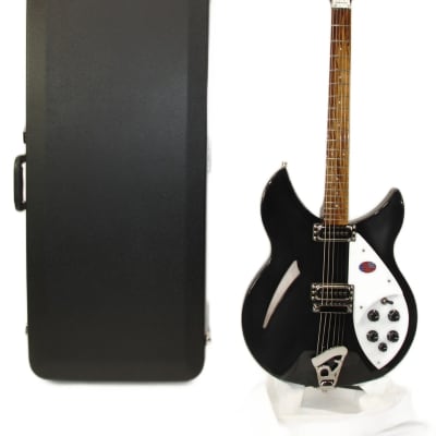Rickenbacker 330 Thinline Semi-Hollow Electric Guitar - JetGlo image 1