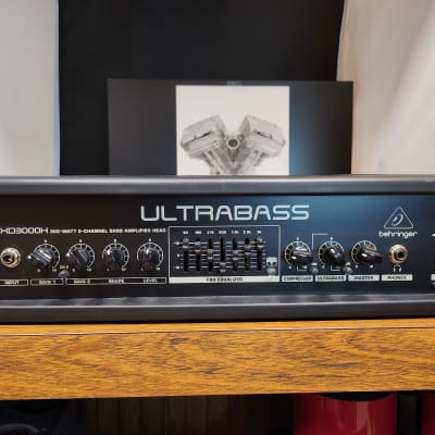 Behringer BXD3000H 300W 2-Channel Bass Amp Head for sale