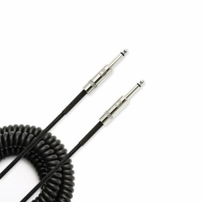 D'Addario PW-CDG-30BK Custom Series Coiled Guitar Cable/Lead, Str-Str 30ft image 2