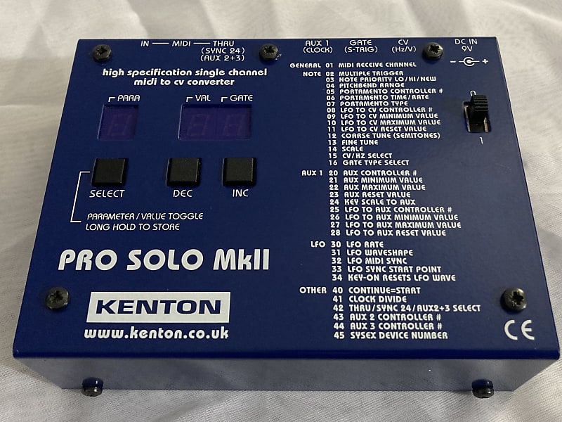 PRO-SOLO MkII - KENTON Electronics - 有限会社 福産起業