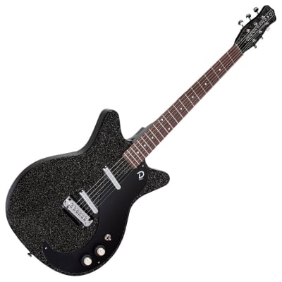 Danelectro Blackout '59M NOS+ Electric Guitar ~ Black Metalflake image 3