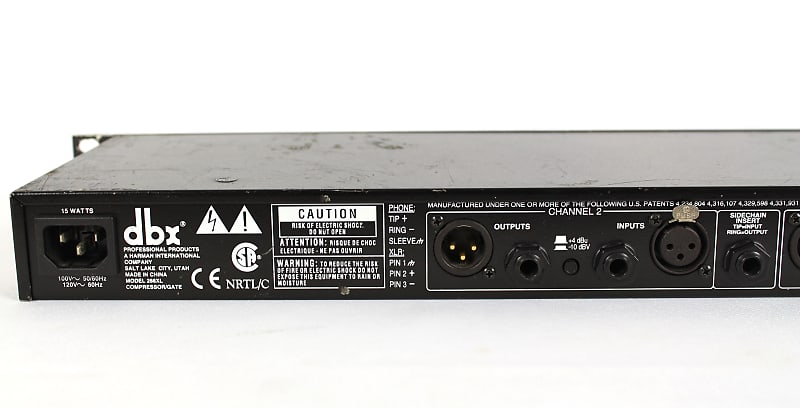 DBX 266 XL 2-Channel Compressor/Gate Rackmount Effect Module - PROJECT