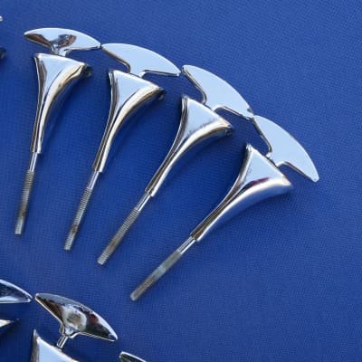 Sonor Teardrop Champion T-rods Tension Rods Claws Clawhooks Bass Drum Lot of 9 Vintage image 4