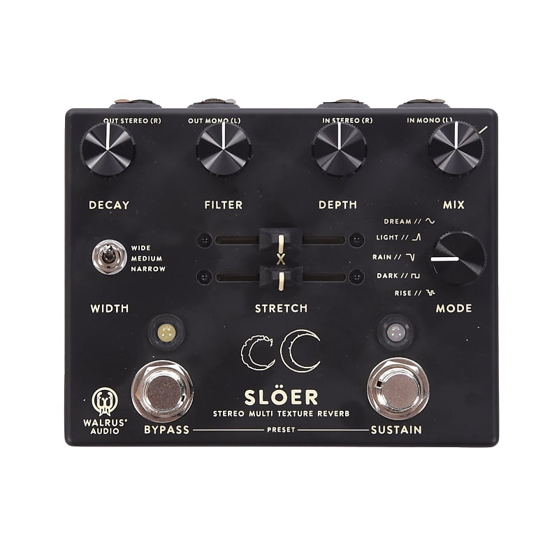 Walrus Audio SLÖER Stereo Ambient Reverb Pedal - Black | Reverb