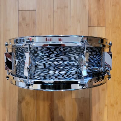 Snares - Canopus Drums 5x14 Neo Vintage NV60-M5 Snare Drum (Black Onyx) image 3
