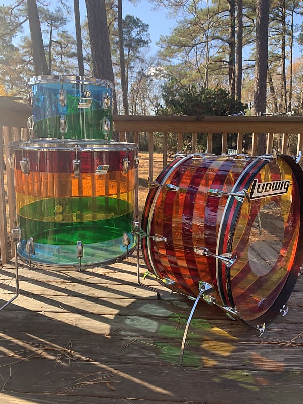 ludwig red vistalite