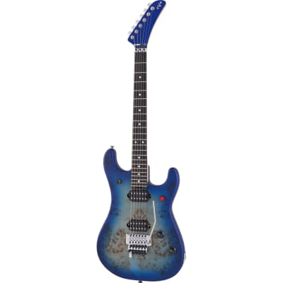 EVH 5150 Series Deluxe Poplar Burl Guitar - Aqua Burst image 2