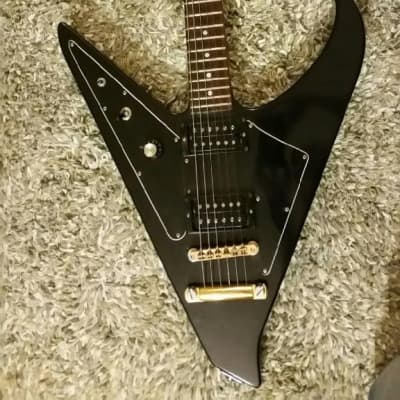 ESP LTD Vulture LH Left-Handed Black Satin Electric Guitar