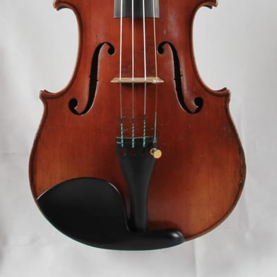 Restored 4/4 Violin, German Made Stradivari Model, Stamped Conservatory Violin image 2