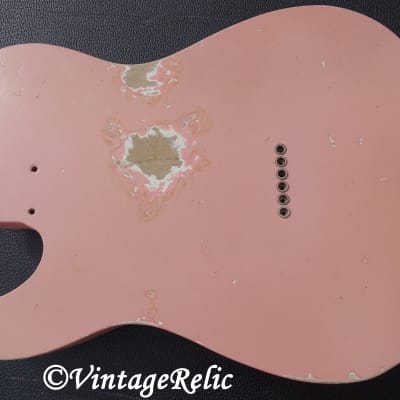 aged RELIC nitro TELE Telecaster loaded body Shell Pink Fender '64 pickups Custom Shop bridge image 2